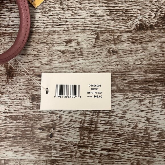 Steve Madden Mauve Pink Cross Body Satchel with Charms 11.5" W 5.5" H NWT - Picture 11 of 11